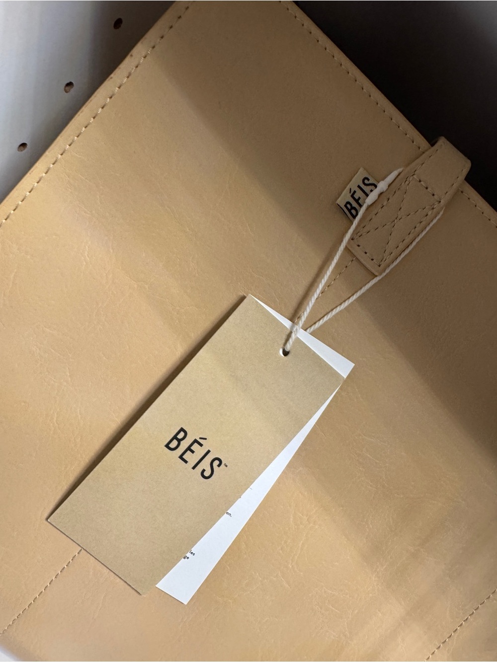 BEIS Tan Tote Bag